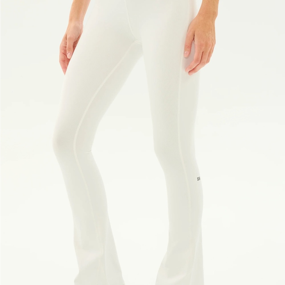 Splits59 White Flare Jumpsuit with Wide-Leg Silhouette